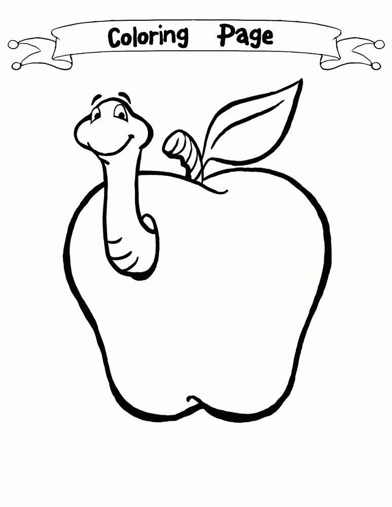 Apple Coloring Picture 31