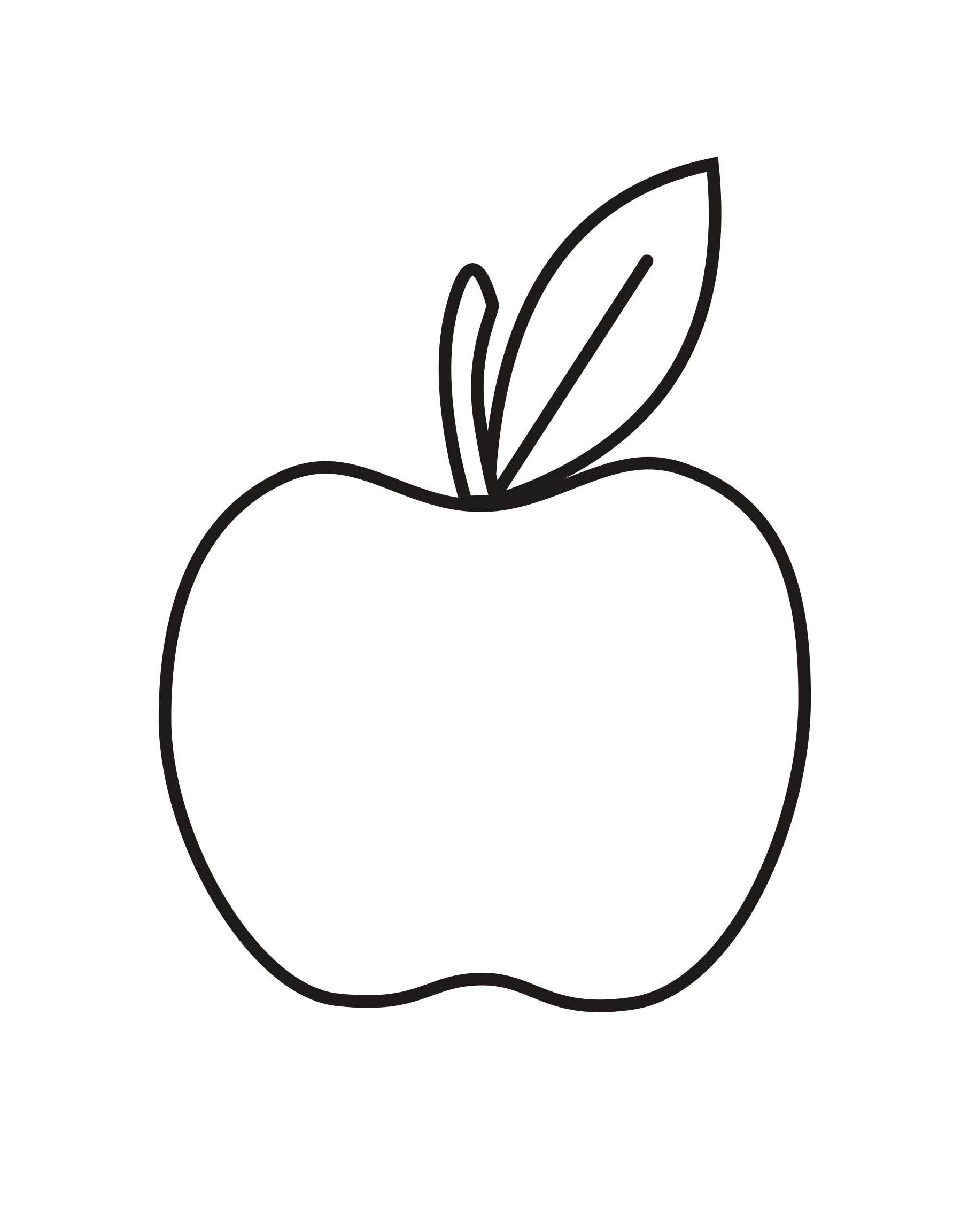 Apple Coloring Picture 34