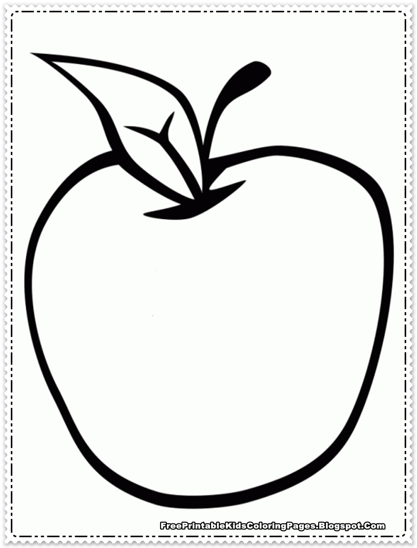 Apple Coloring Picture 35