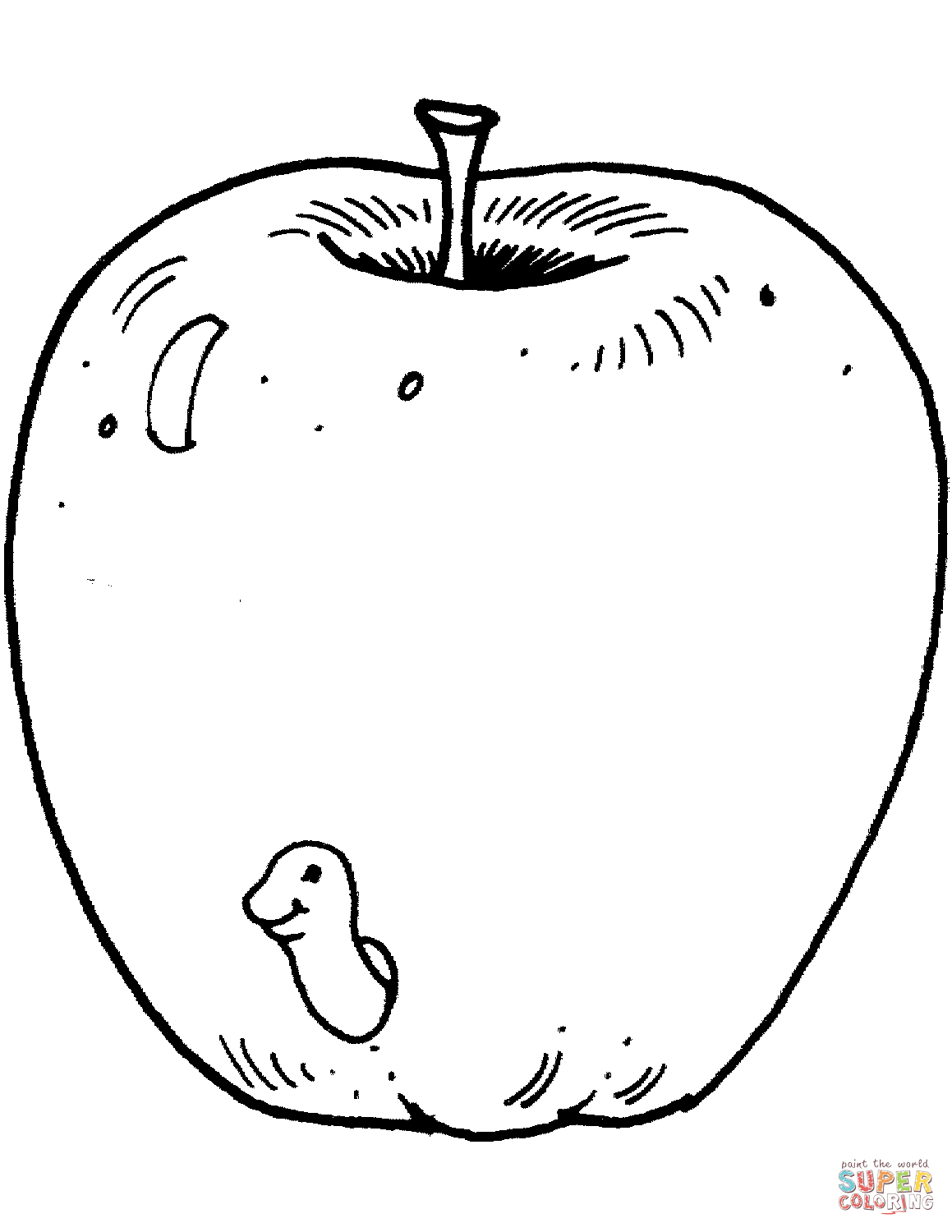 Apple Coloring Picture 36