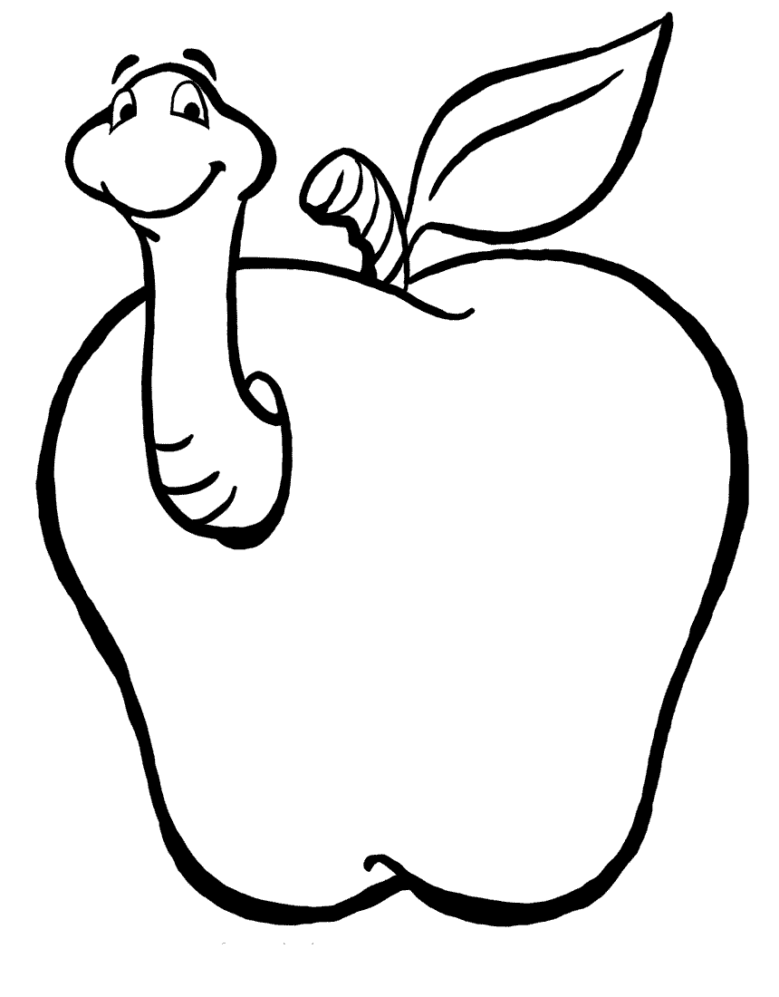 Apple Coloring Picture 37