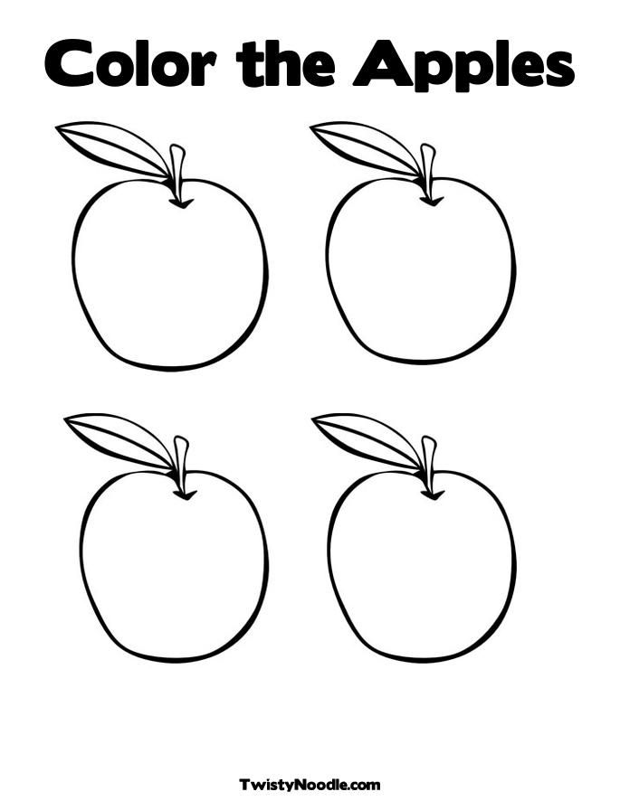 Apple Coloring Picture 41