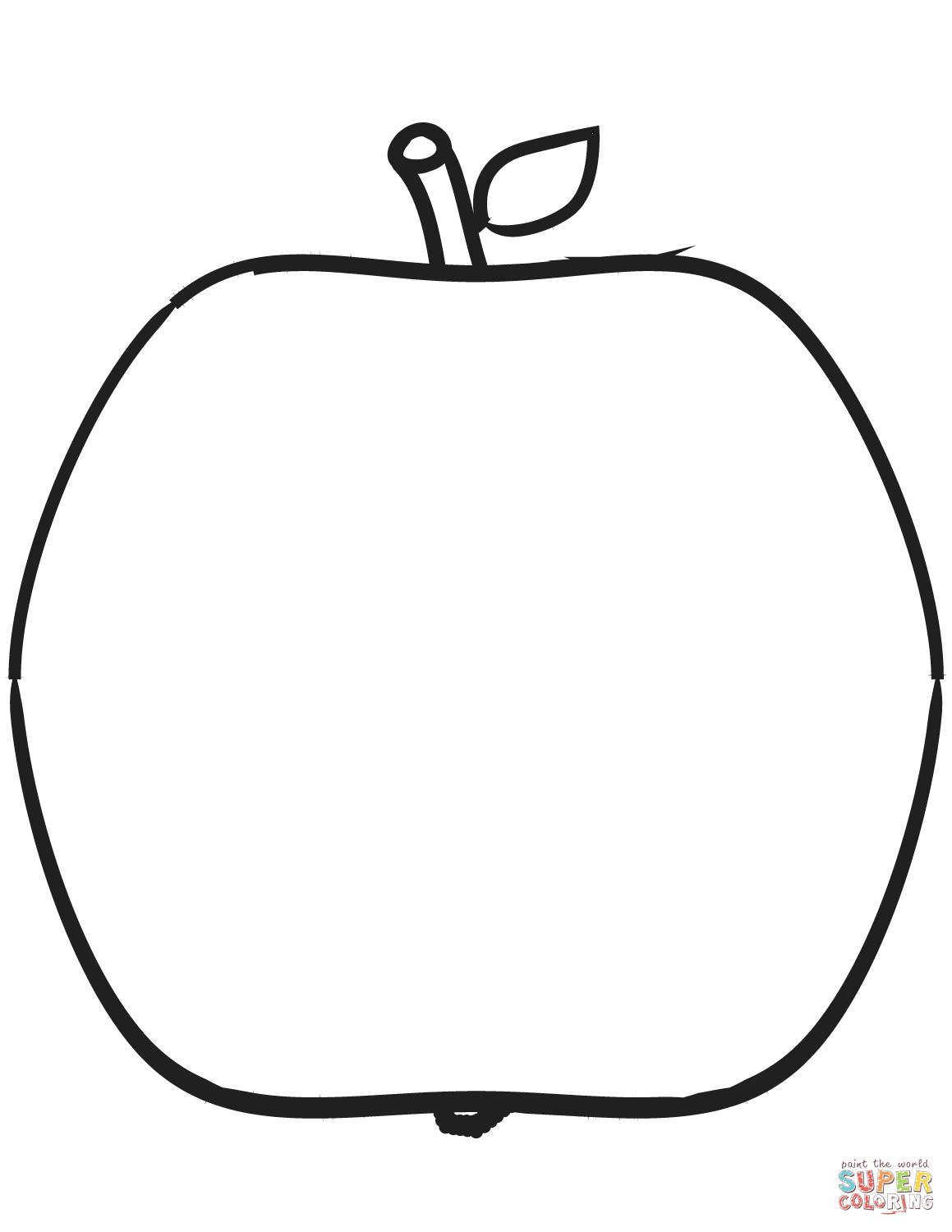 Apple Coloring Picture 42