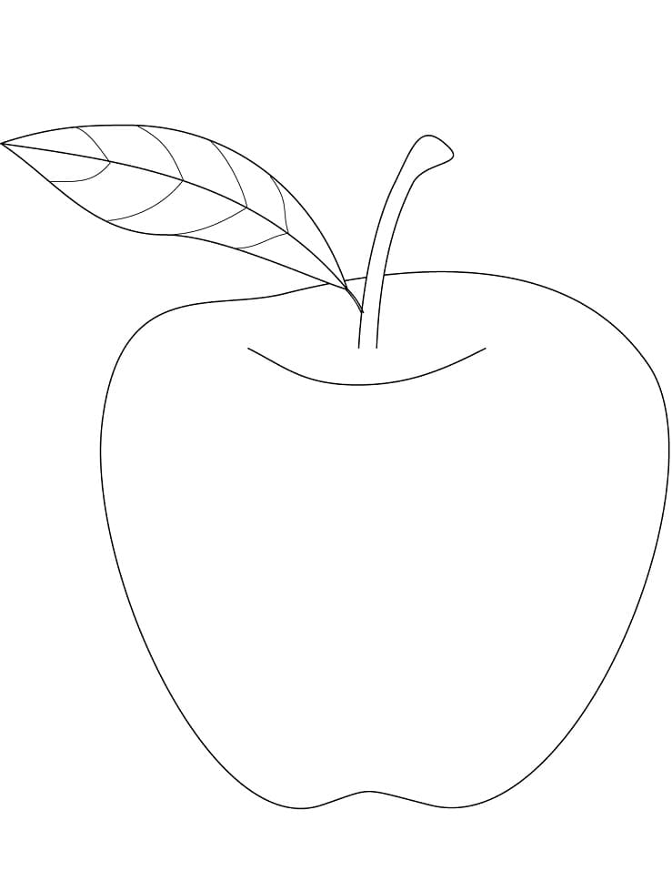 Apple Coloring Picture 45