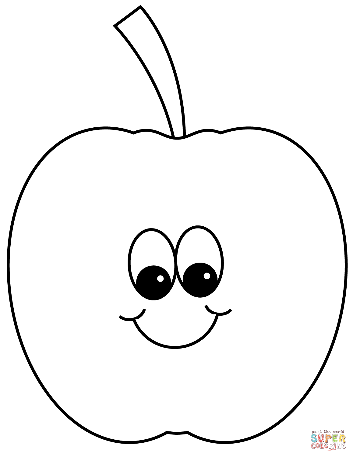 Apple Coloring Picture 72