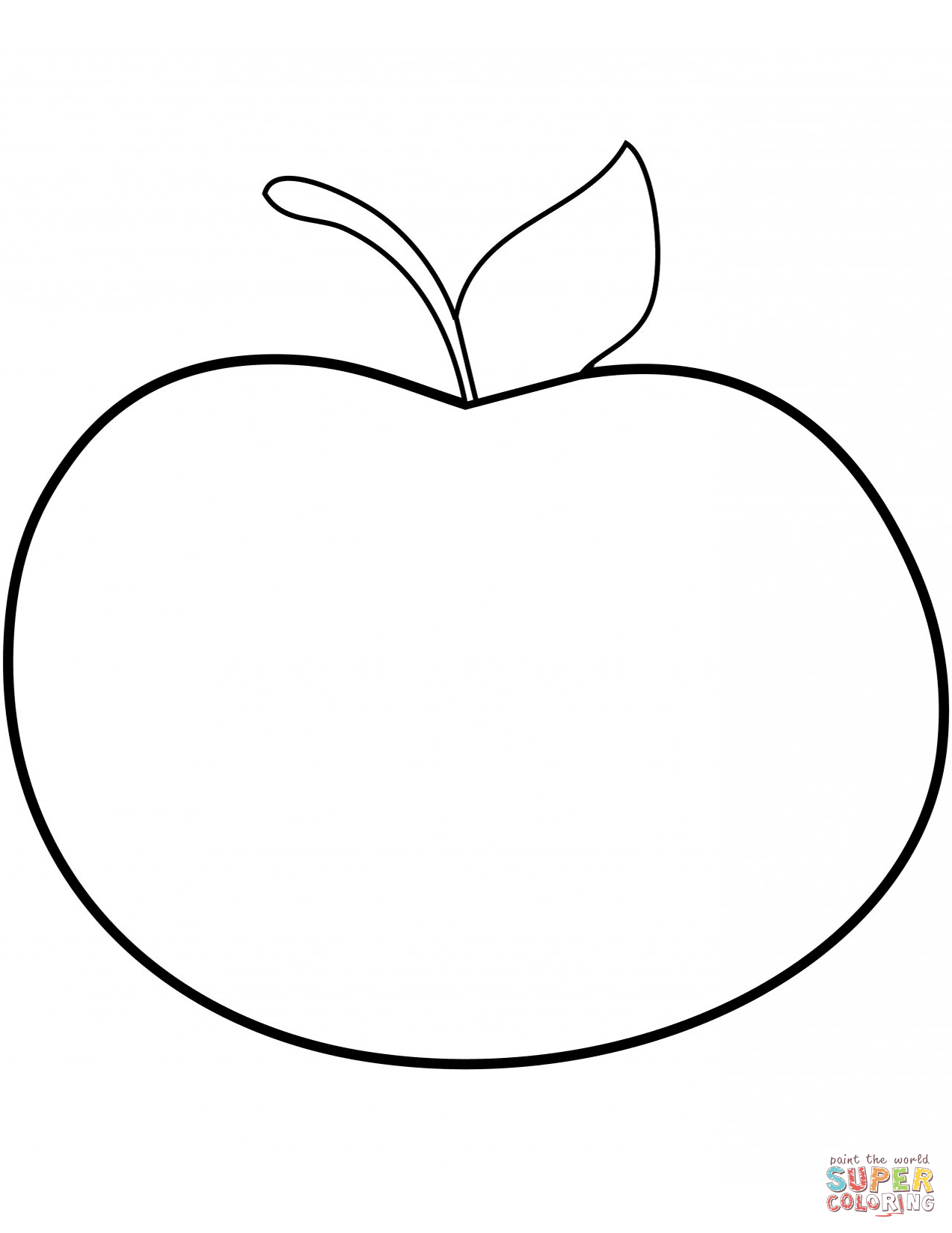 Apple Coloring Picture 74