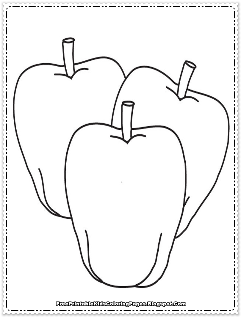 Apple Coloring Picture 76