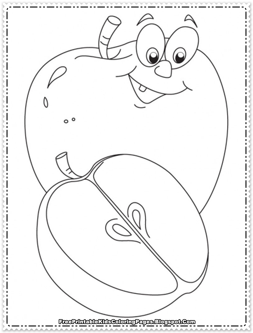 Apple Coloring Picture 79