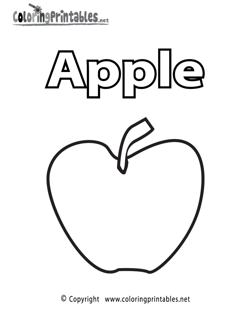 Apple Coloring Picture 81