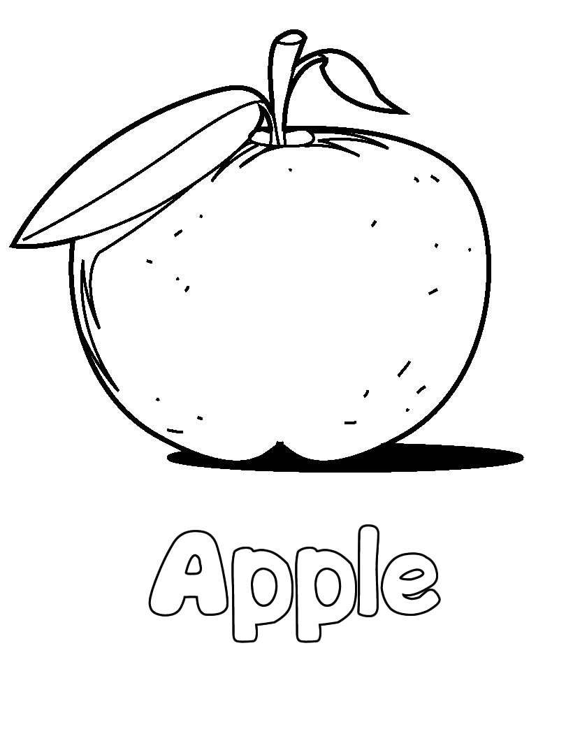 Apple Coloring Picture 83