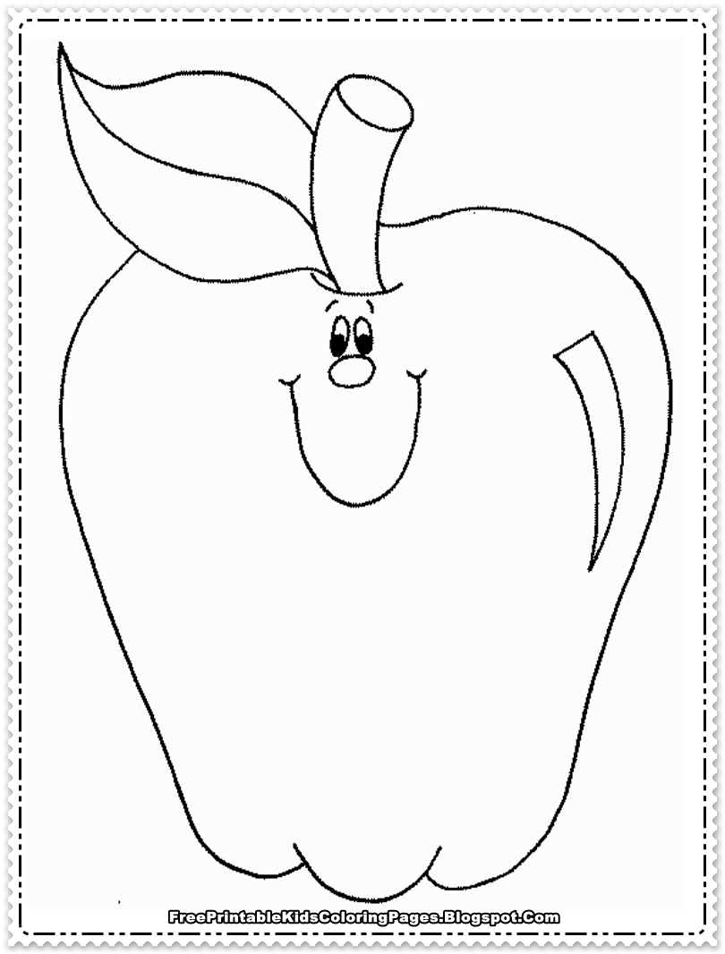 Apple Coloring Picture 87