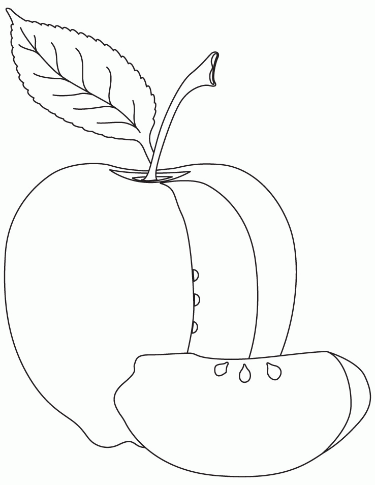 Apple Coloring Picture 94