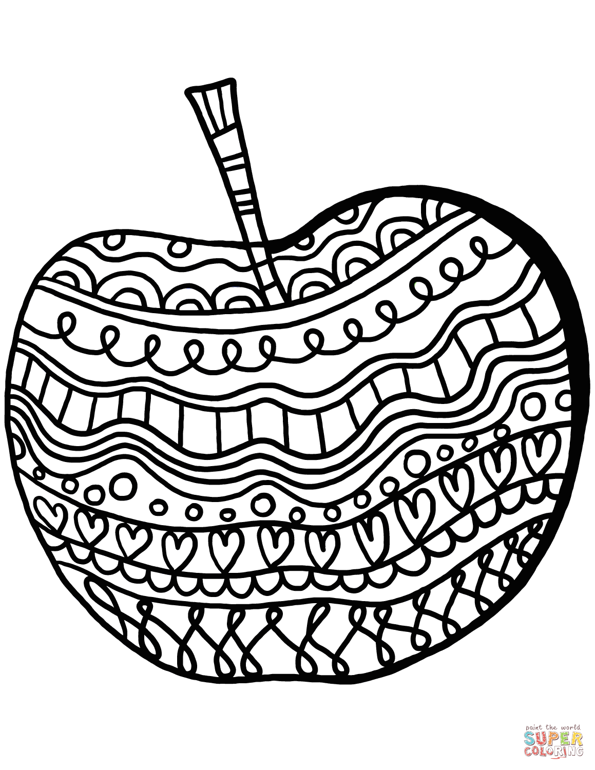 Apple Coloring Picture 95