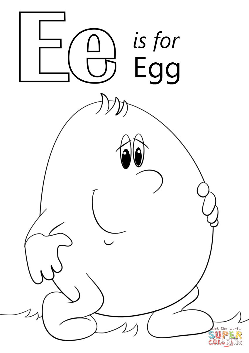 E Coloring Page 31