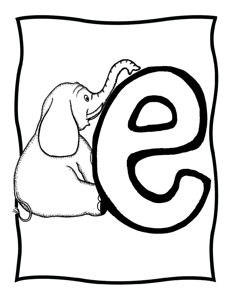 E Coloring Page 32