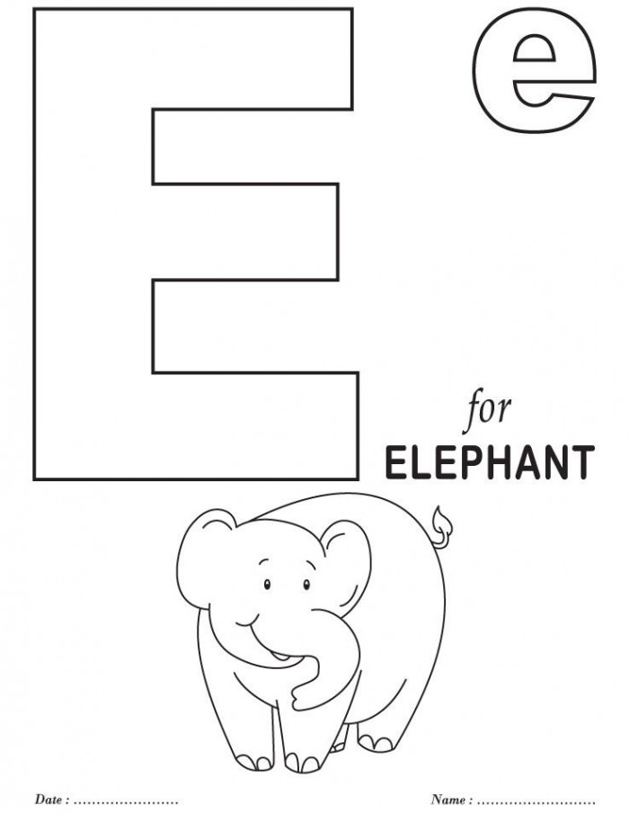 E Coloring Page 36