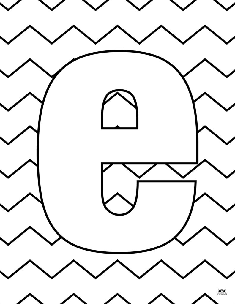 E Coloring Page 37