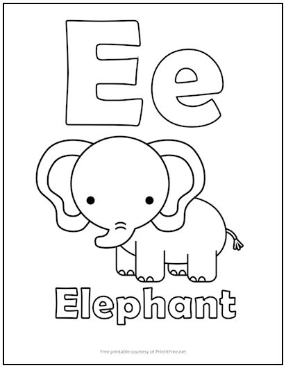 E Coloring Page 38