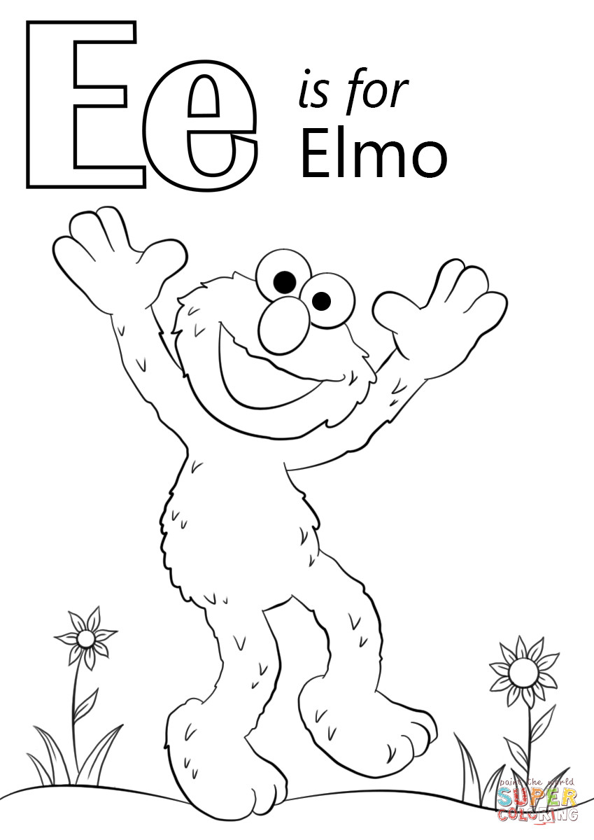 E Coloring Page 46