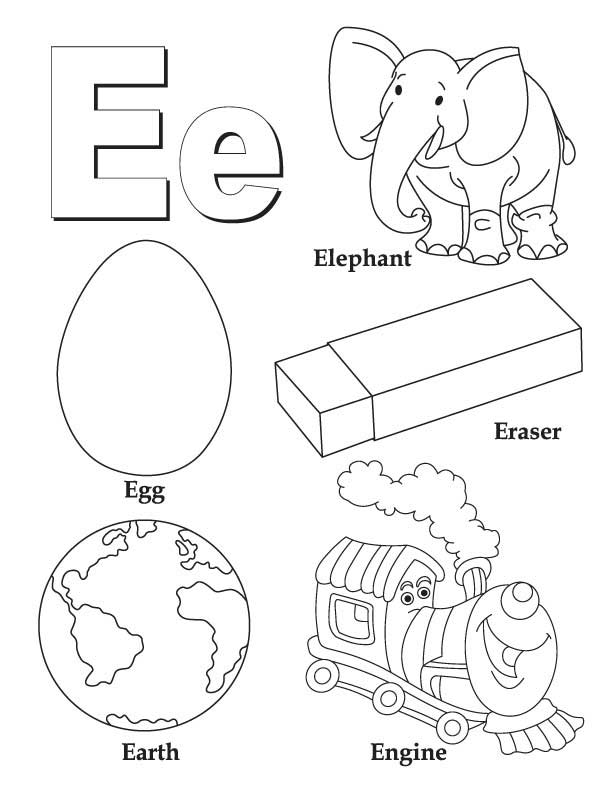 E Coloring Page 48