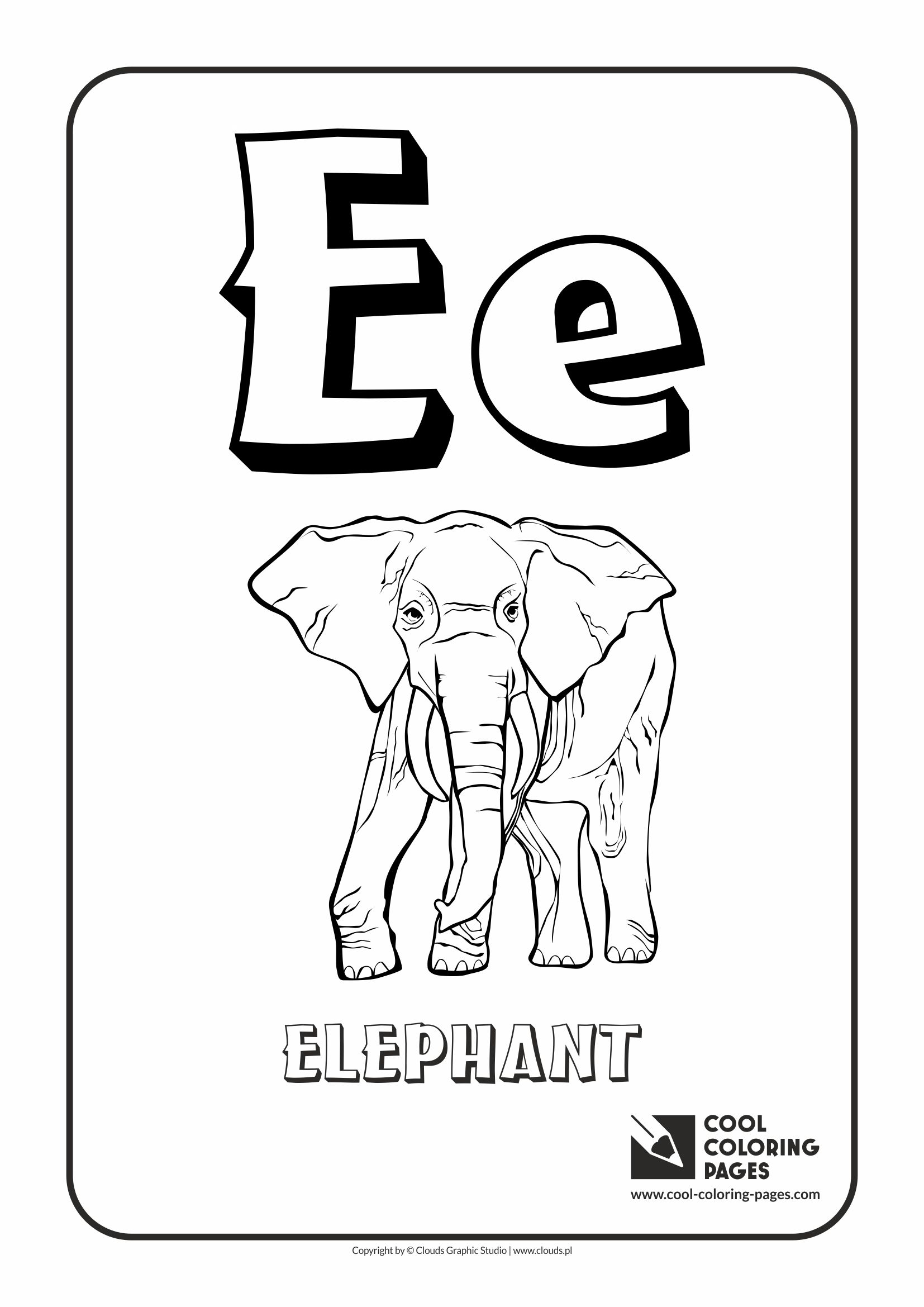 E Coloring Page 57