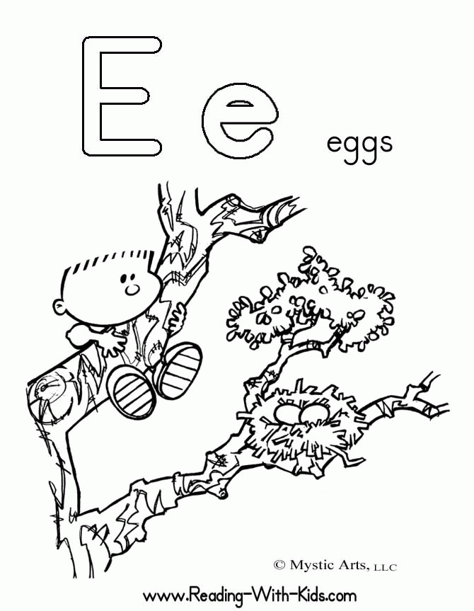 E Coloring Page 63