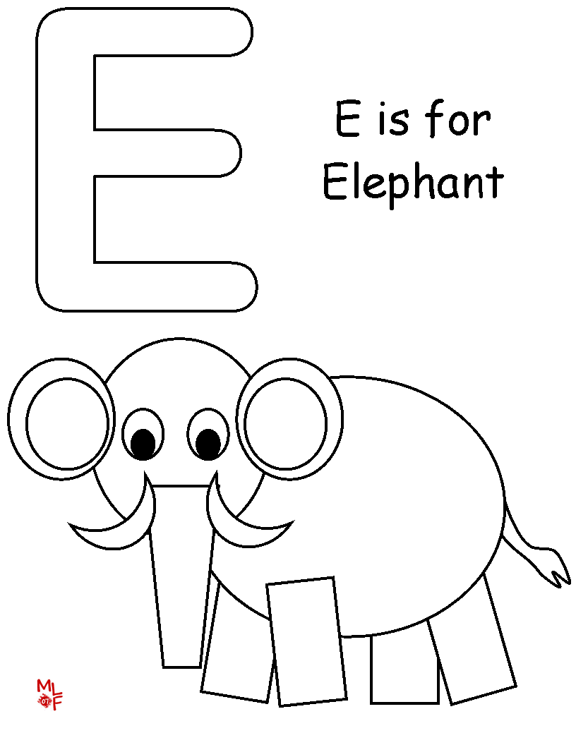 E Coloring Page 68