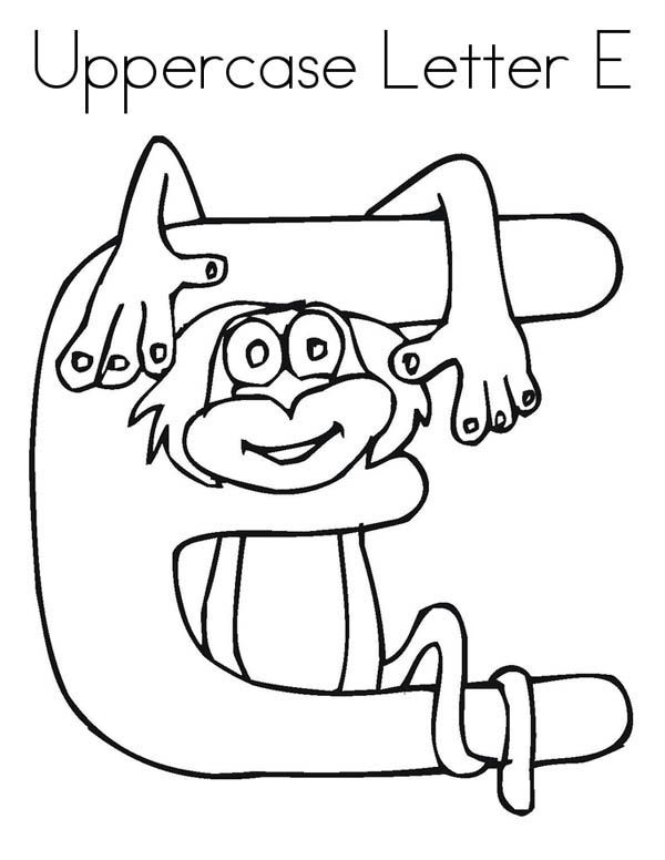 E Coloring Page 75