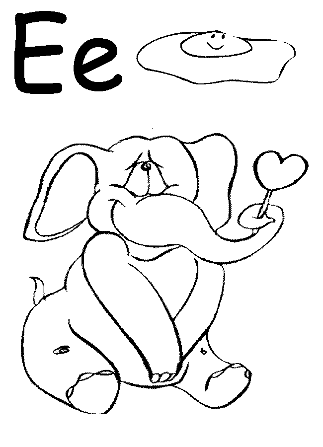 E Coloring Page 76