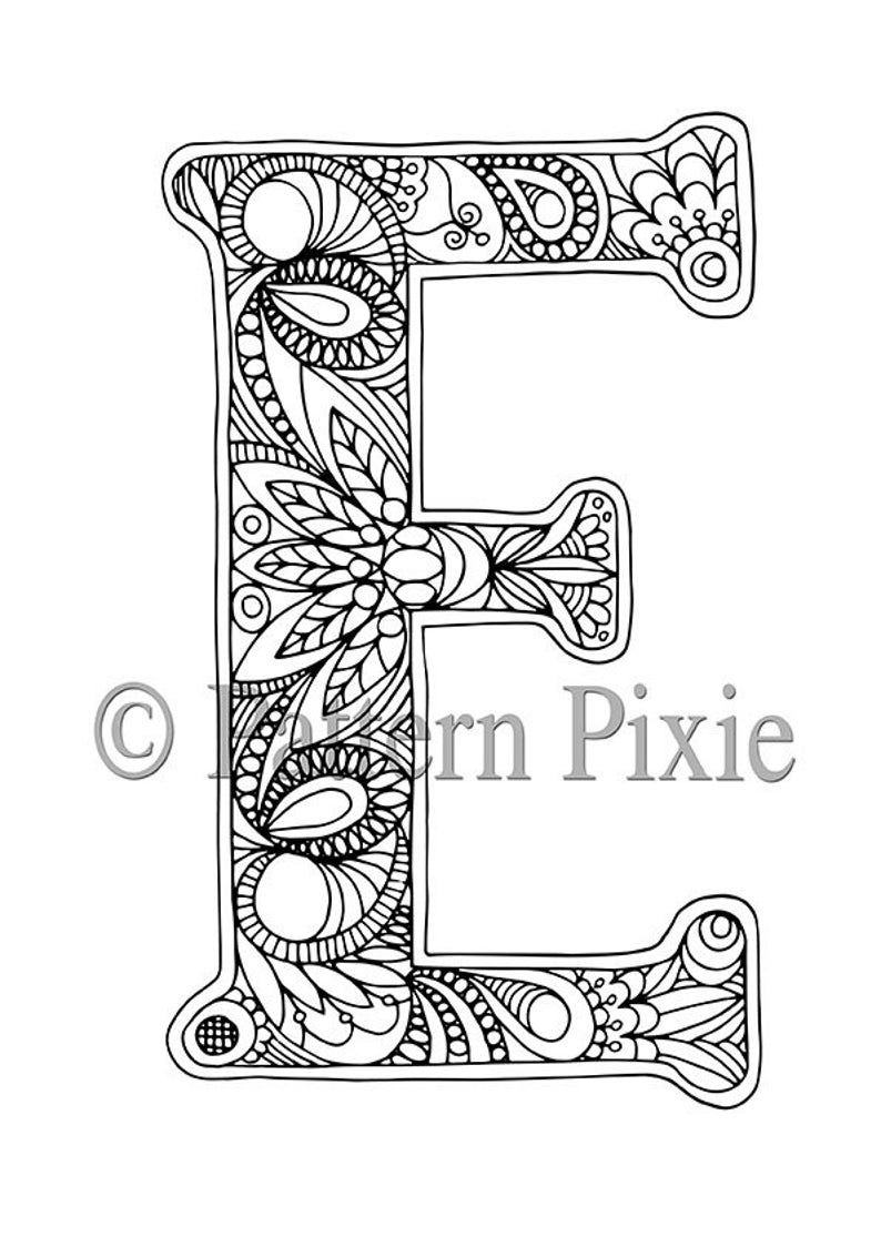 E Coloring Page 89