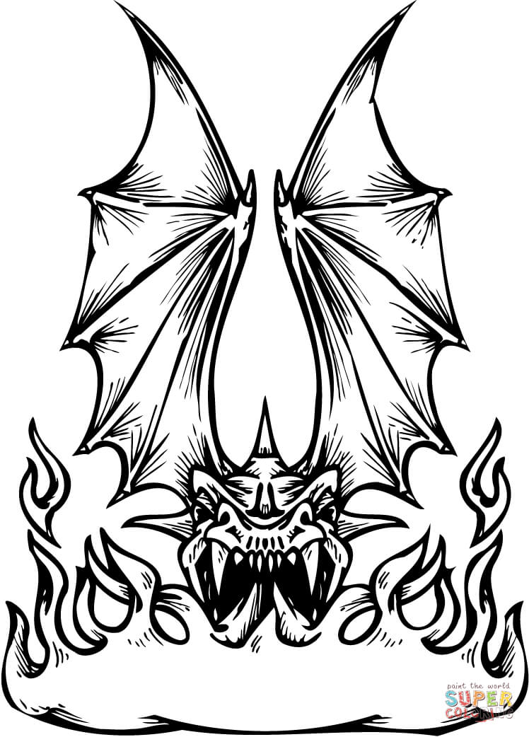 Fire Breathing Dragon Coloring Pages 16