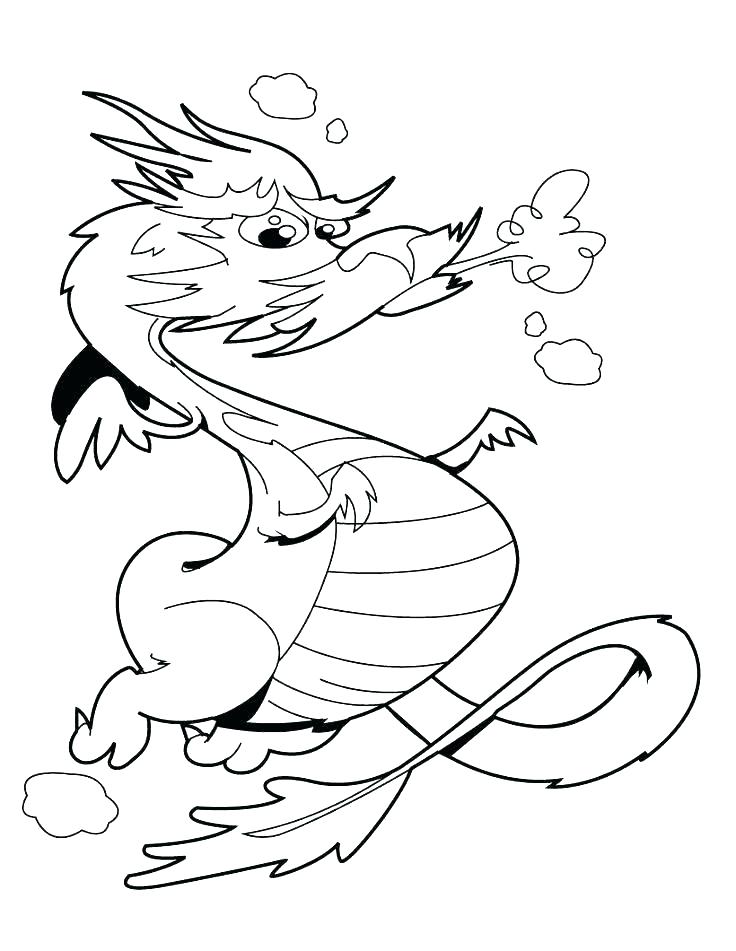 Fire Breathing Dragon Coloring Pages 51