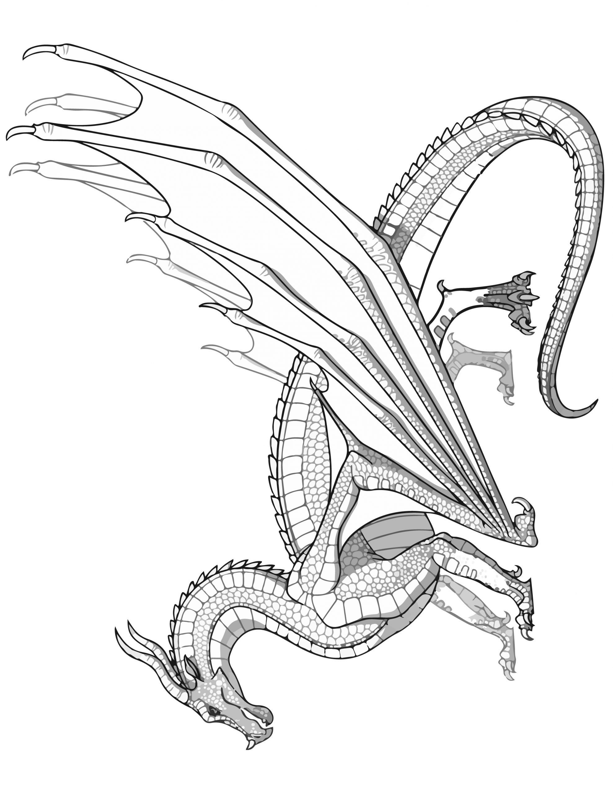 Fire Breathing Dragon Coloring Pages 52