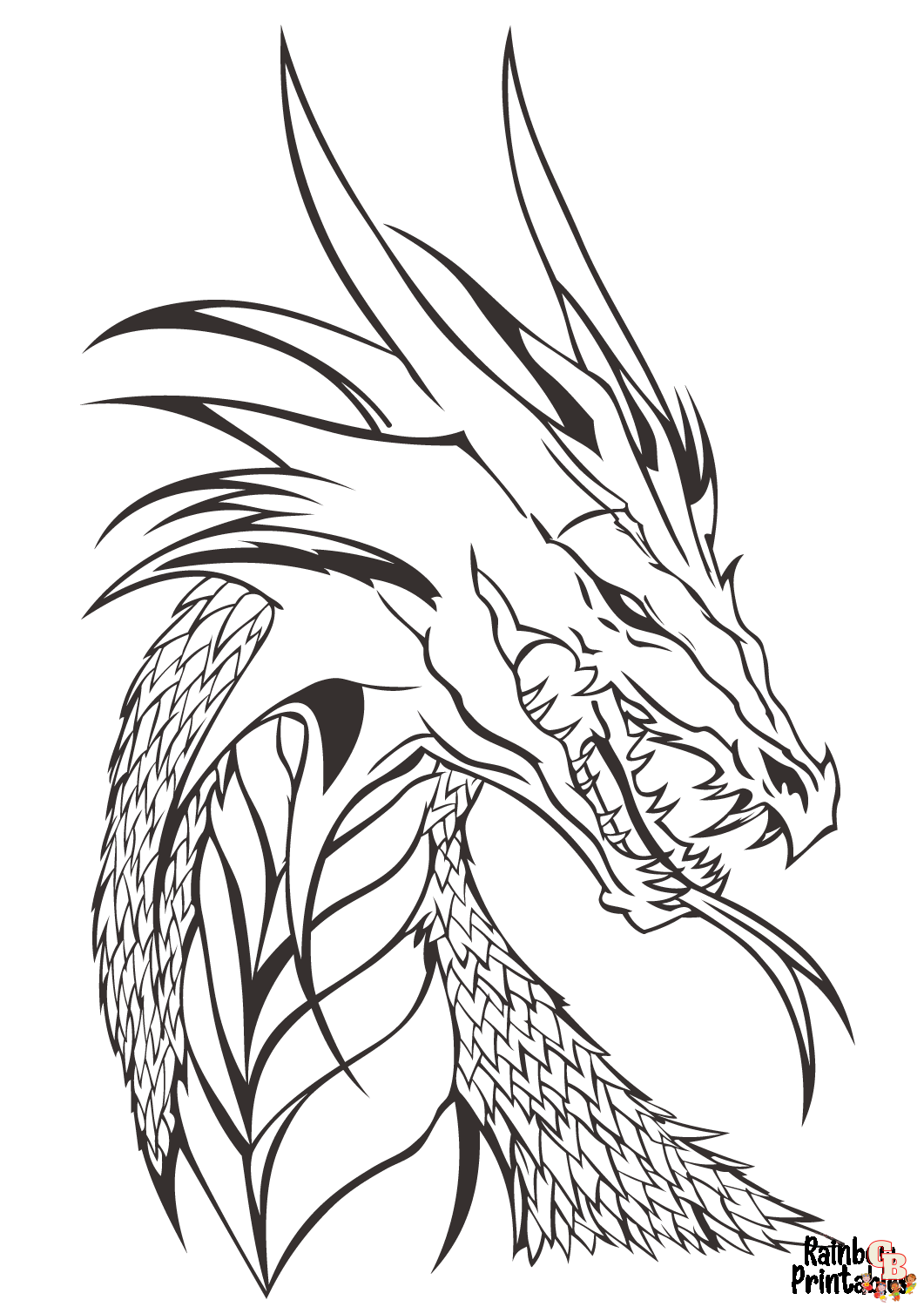 Fire Breathing Dragon Coloring Pages 55