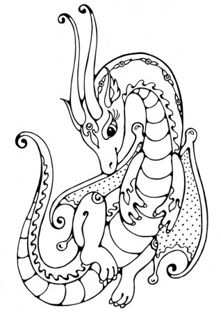 Fire Breathing Dragon Coloring Pages 65