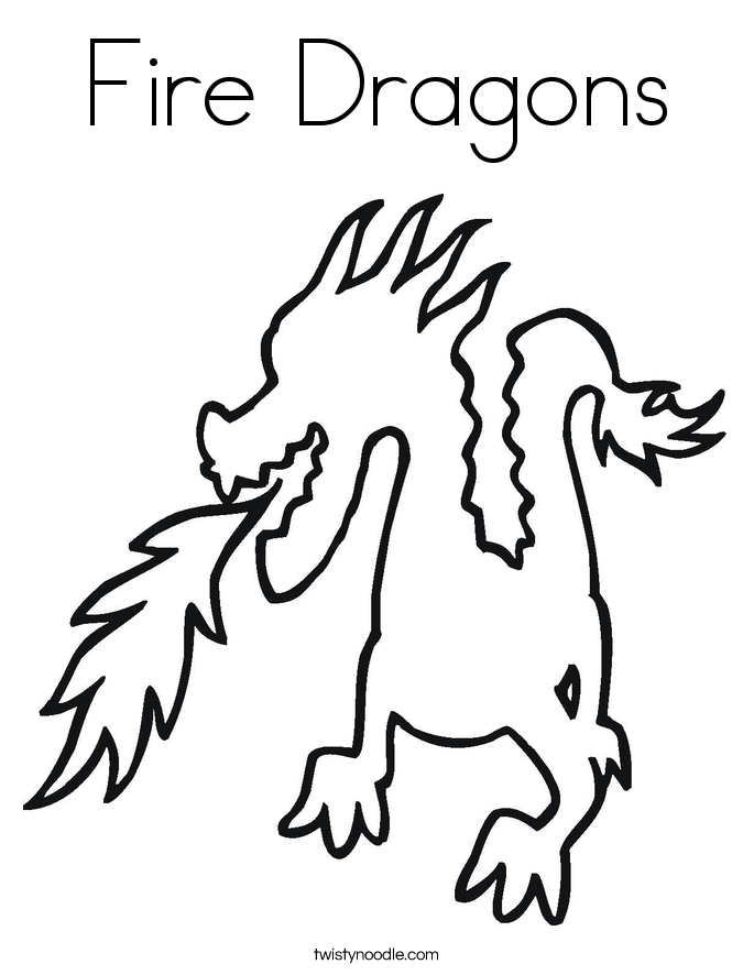 Fire Breathing Dragon Coloring Pages 8