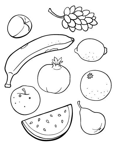 Fruits Coloring Pages Printable 12