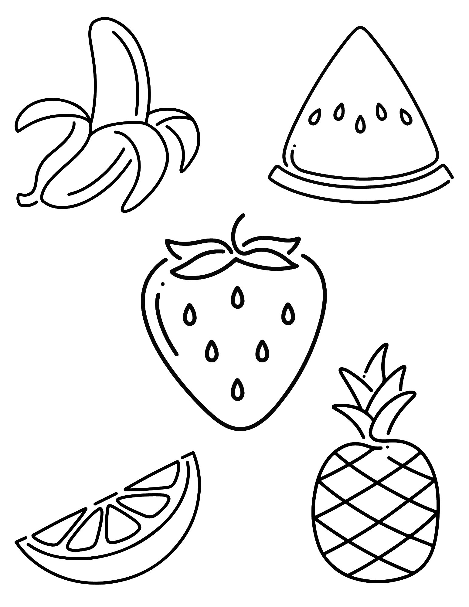 Fruits Coloring Pages Printable 13