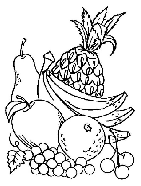 Fruits Coloring Pages Printable 18