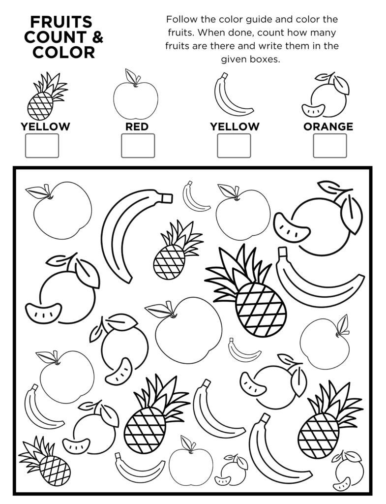 Fruits Coloring Pages Printable 20