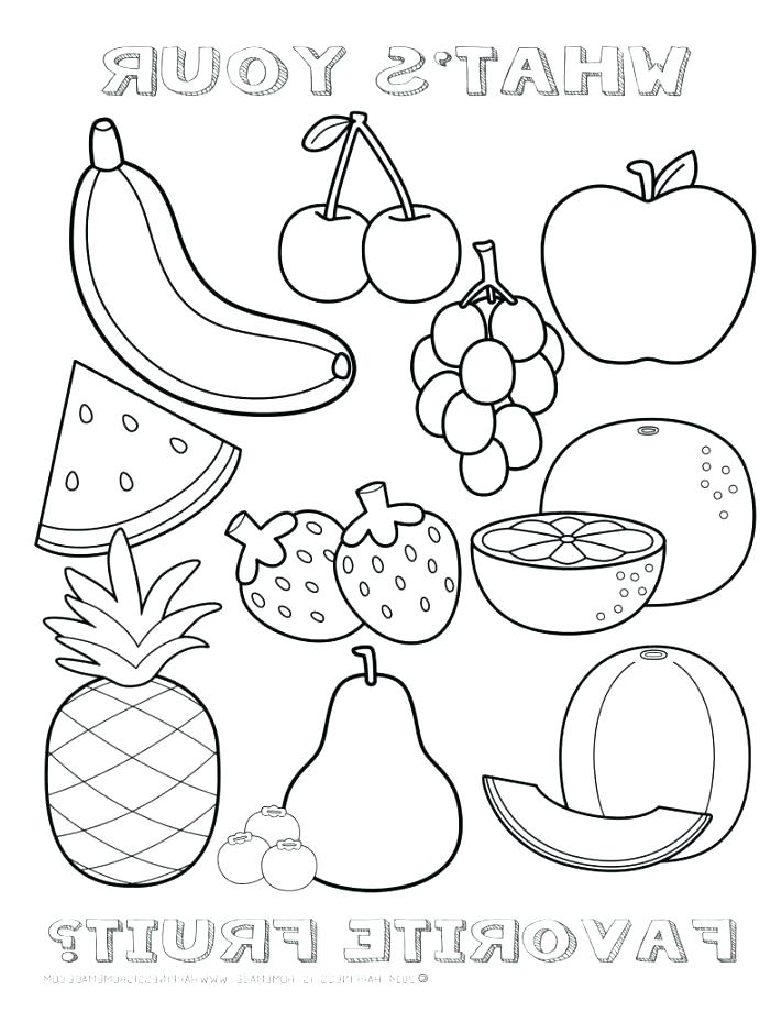 Fruits Coloring Pages Printable 21