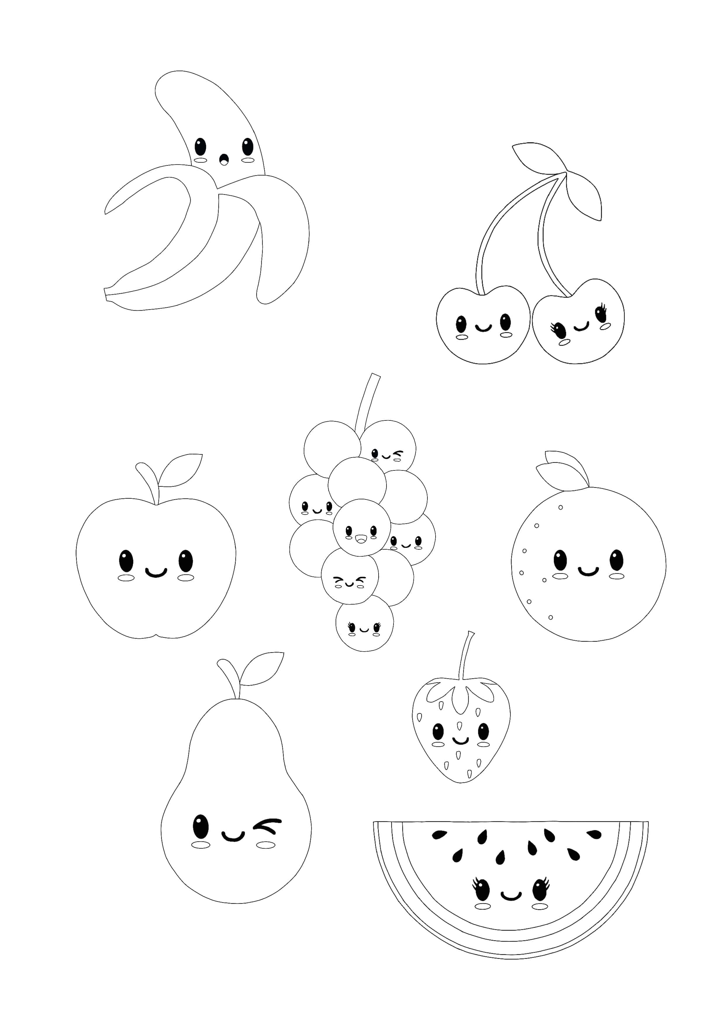 Fruits Coloring Pages Printable 27