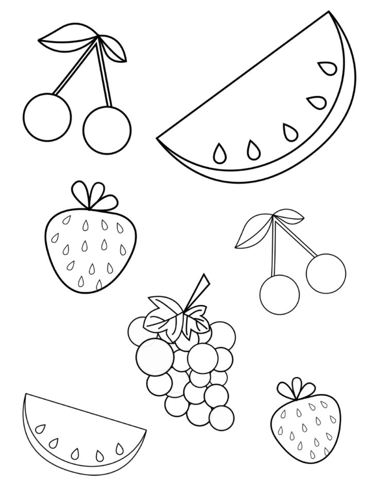 Fruits Coloring Pages Printable 28