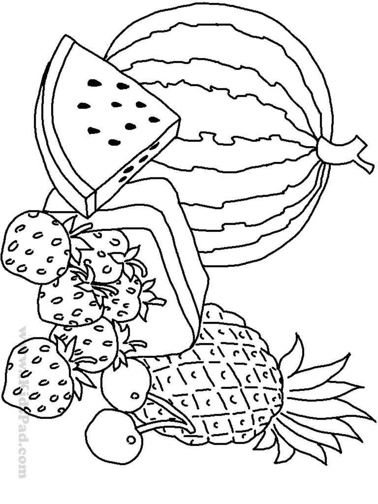 Fruits Coloring Pages Printable 29