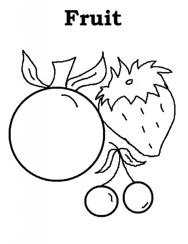 Fruits Coloring Pages Printable 31