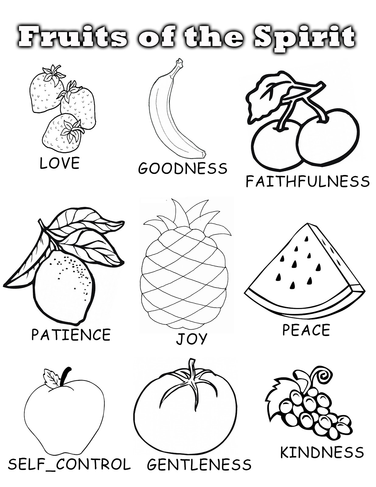 Fruits Coloring Pages Printable 39