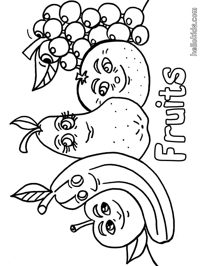 Fruits Coloring Pages Printable 48