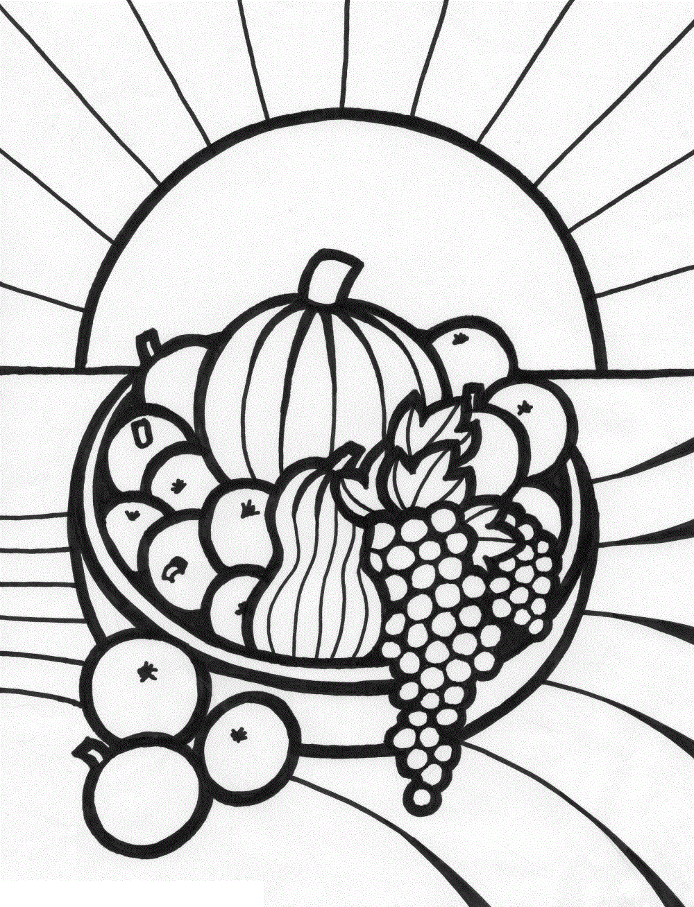 Fruits Coloring Pages Printable 49