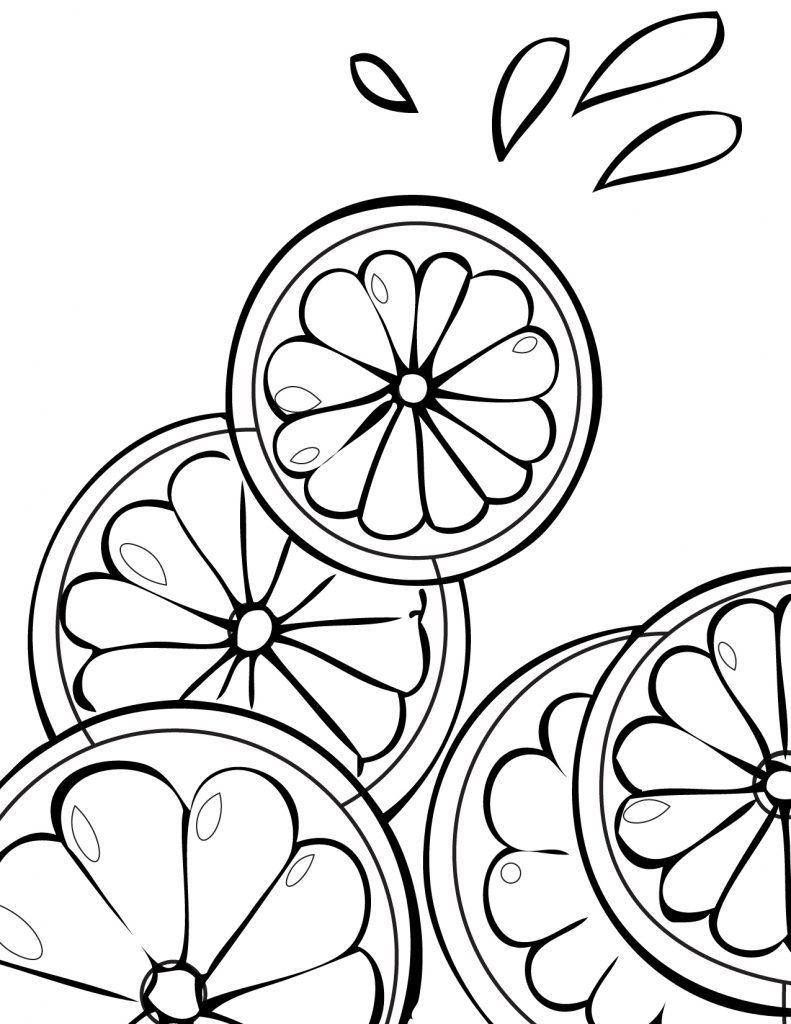 Fruits Coloring Pages Printable 52