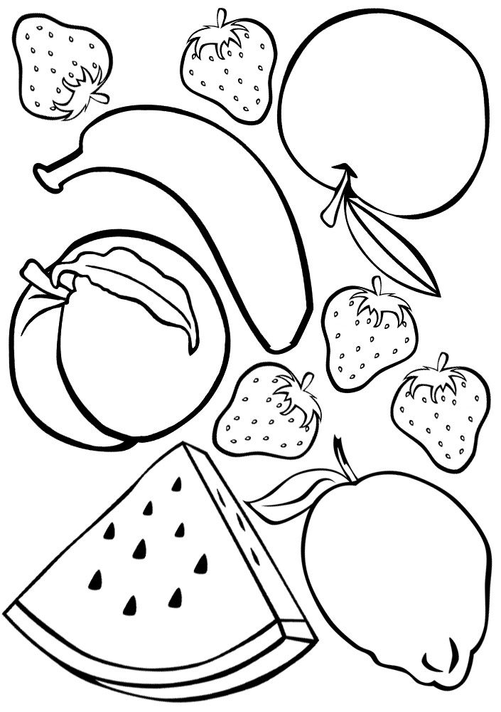 Fruits Coloring Pages Printable 58